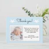 Jungs Christening/Taufe Danke Karte (Stehend Vorderseite)