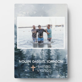 Jungs Christliche Taufe Gedenkstätte Fotoplatte