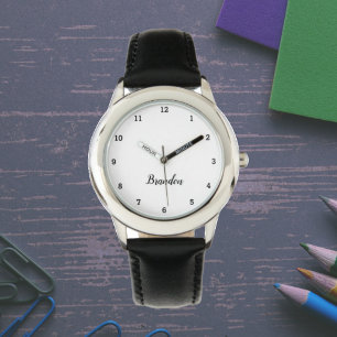 Jungs Cool Modernes Schwarzes Stilvolles Individue Armbanduhr