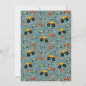 Jungs Cooler LKW-Kindergeburtstag Einladung (Rückseite)