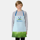 Jungs Custom Fußball School Art Schürze (Getragen)