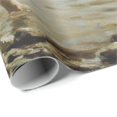 Jungs, die an der Küste spielen (von Albert Edelfe Geschenkpapier (Rolleneckpunkt)