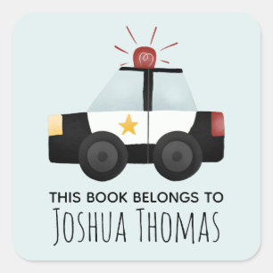 Jungs dieses Buches gehört zum Buchzeichen für Pol Quadratischer Aufkleber