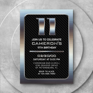 Jungs Einladung zum 11. Geburtstag