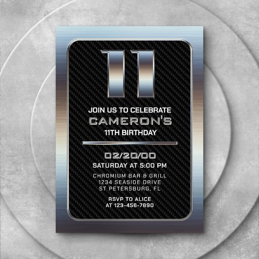 Jungs Einladung zum 11. Geburtstag