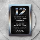 Jungs Einladung zum 12. Geburtstag