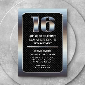 Jungs Einladung zum 16. Geburtstag