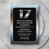 Jungs Einladung zum 17. Geburtstag