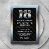 Jungs Einladung zum 18. Geburtstag