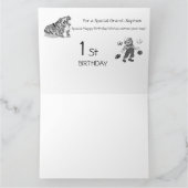 Jungs erste Geburtstagskarte Karte (Innenseite)