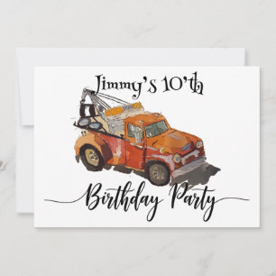 Jungs Geburtstagsparty mit Wrecker Save The Date