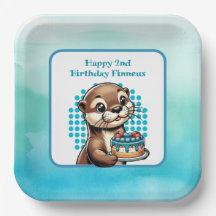Jungs Geburtstagsparty Otter Themed Personalisiert