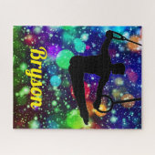 Jungs Gymnastik Rings Puzzle mit Namen! (Horizontal)