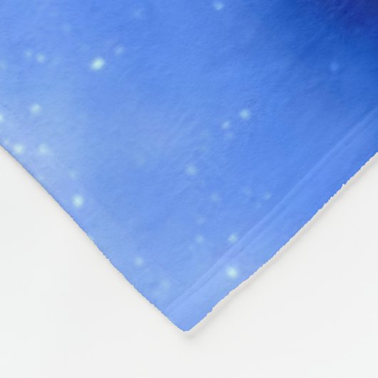 Jungs Gymnastik schwarz, blau, weiß mit Teamname Fleecedecke (Ecke)