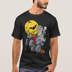 Jungs Halloween Monster Truck Pumpkin Mummy Dinosa T-Shirt