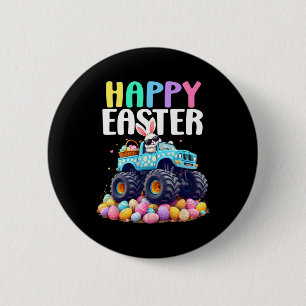 Jungs Happy Ostermonster Truck Ostereier Dog Button