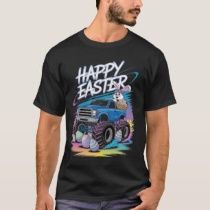 Jungs Happy Ostermonster Truck Ostereier Dog T-Shirt