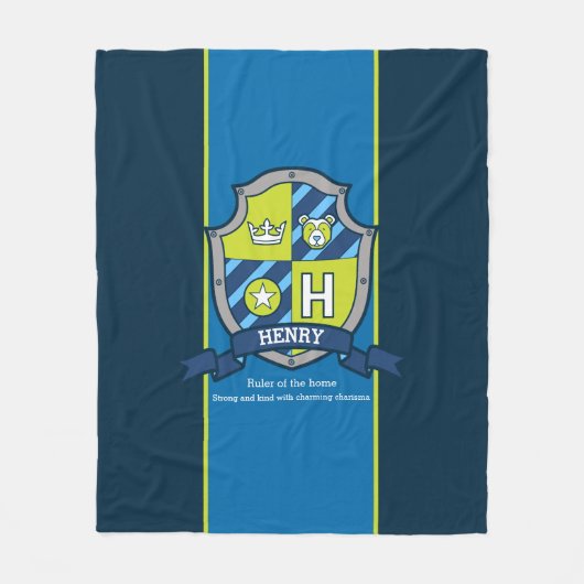 Jungs Henry oder Buchstabe H, was blaue Decke bede (Vorderseite)