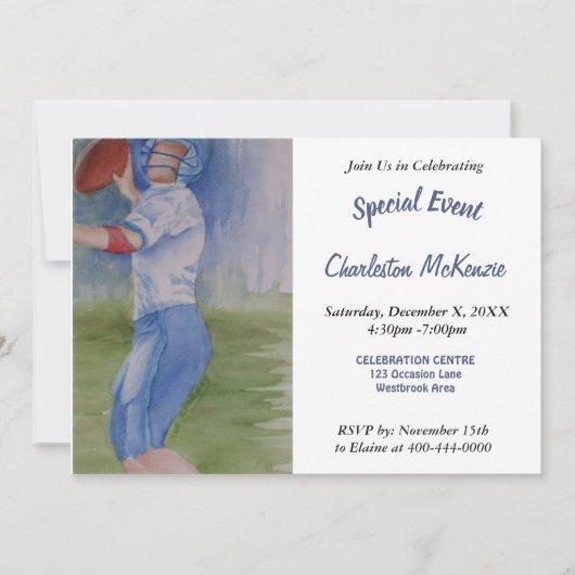 JUNGS HUDLE-PARTY EINLADUNG (Vorderseite)