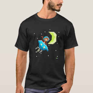 Jungs im Vintagen Retrostil im Weltraum T-Shirt