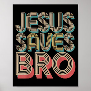 Jungs Jesus Rette Bro Christlich ist König Gott so Poster