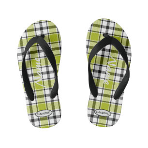 Jungs Karierte Flip-Flops HAMbWG Kid's Flip Flops Kinderbadesandalen