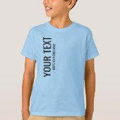 Jungs Kinder Best Cool Simple Modern Light Blue T-Shirt (Vorderseite)