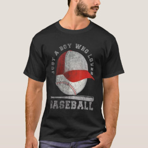 Jungs Kinder nur ein Junge, der Baseball Liebe T-Shirt
