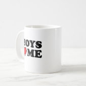 Jungs LIEBE ME Kaffeetasse (Vorderseite Links)