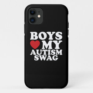 Jungs Liebe Mein Autismus Wackelbewusstsein Herz Case-Mate iPhone Hülle