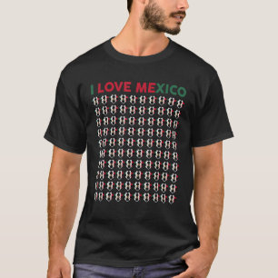 Jungs Liebe Mexico Fußball Balls Kinder Kleinkind T-Shirt