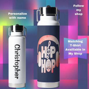 Jungs & Mädchen Kopfhörer Hip Hop Oster Trinkflasche