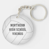 Jungs Mädchen Volleyball-Team Namensschild Schlüsselanhänger (Rückseite)