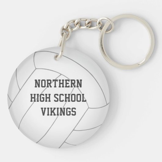 Jungs Mädchen Volleyball-Team Namensschild Schlüsselanhänger (Rückseite)