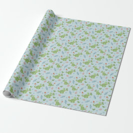 Jungs Magischer Green Dragon Pattern Kindergeburts Geschenkpapier