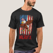 Jungs Männer amerikanischer Adler am 4. Juli T-Shirt (Vorderseite)