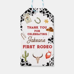 Jungs mein erster Rodeo Cowboy 1. Geburtstag Geschenkanhänger
