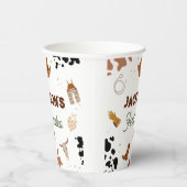 Jungs mein erster Rodeo Cowboy 1. Geburtstag Pappbecher (Rechts)