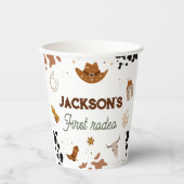 Jungs mein erster Rodeo Cowboy 1. Geburtstag Pappbecher (Vorderseite)