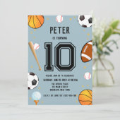 Jungs Moderner Kindergeburtstag Einladung (Stehend Vorderseite)