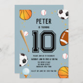 Jungs Moderner Kindergeburtstag Einladung (Vorne/Hinten)