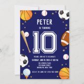 Jungs Moderner Kindergeburtstag Einladung (Vorderseite)