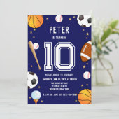 Jungs Moderner Kindergeburtstag Einladung (Stehend Vorderseite)