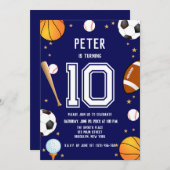 Jungs Moderner Kindergeburtstag Einladung (Vorne/Hinten)
