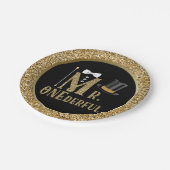 Jungs Mr ONEderful First Birthday Paper Tellers Pappteller (Schrägansicht)