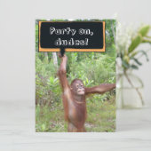 Jungs Nacht out Einladung (Stehend Vorderseite)