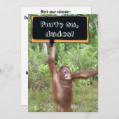 Jungs Nacht out Einladung (Vorne/Hinten)