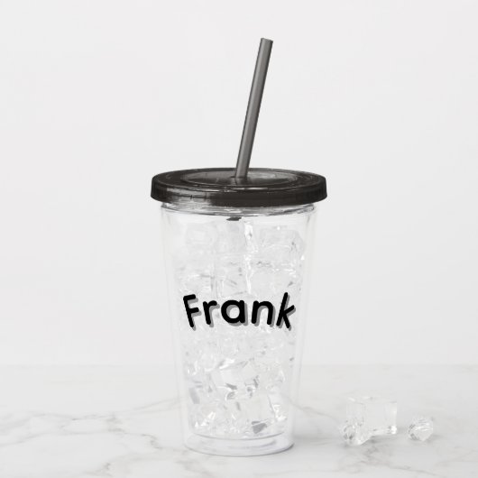Jungs namens Frank, Acryltrinkbecher (Rückseite Ice)
