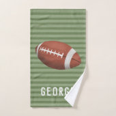 Jungs Niedlich American Football Sports Kids Badhandtuch Set (Handtuch)