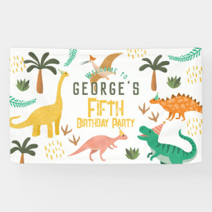 Jungs Niedlich Dinosaur T-Rex Kindergeburtstag Wil Banner
